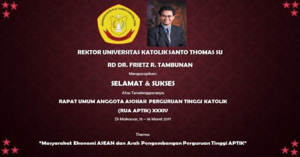 SELAMAT & SUKSES ATAS TERSELENGGARANYA RAPAT UMUM ANGGOTA (RUA) APTIK 2017